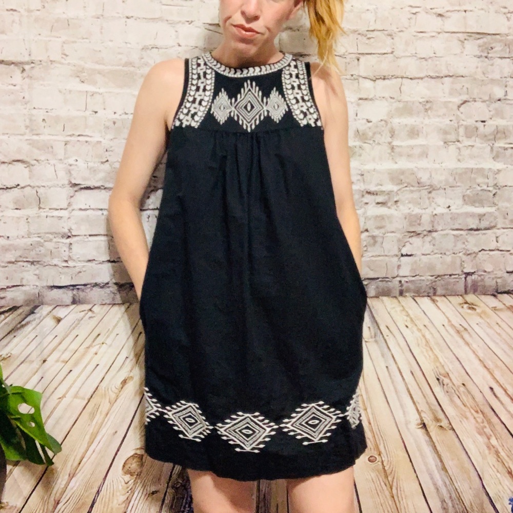 ‼️J CREW Black Sleeveless Shift Dress Size 0‼️